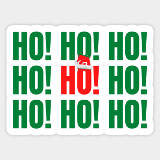 Ho! Ho! Ho! Merry Christmas Sticker